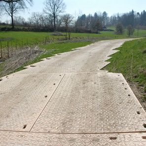 Устройство временных дорог